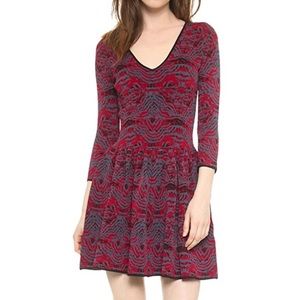 marchesa voyage rayon/spandex heavy knit dress